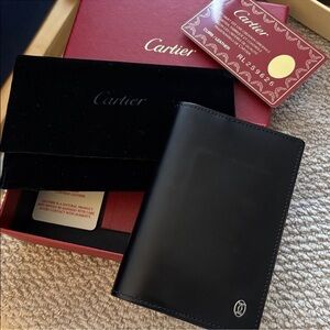 Cartier Black Leather Card Holder